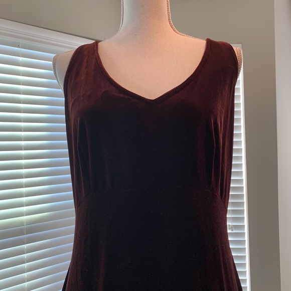 Victoria’s Secret Brown Velvet Dress Chemise Sz L - Picture 8 of 16